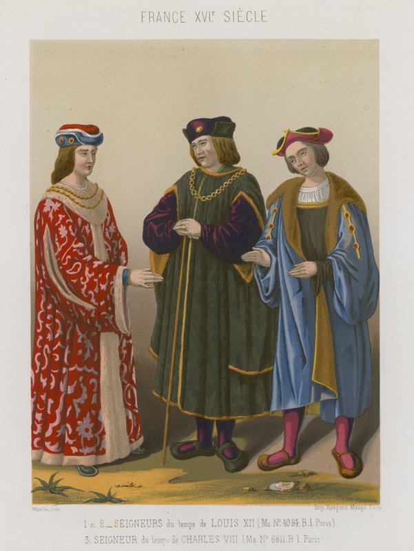 Senhores de Luís XII e senhores do tempo de Carlos VIII de French School
