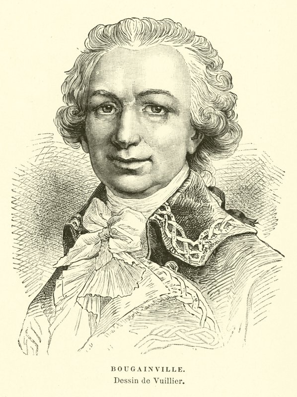 Louis Antoine de Bougainville, almirante e explorador francês de French School