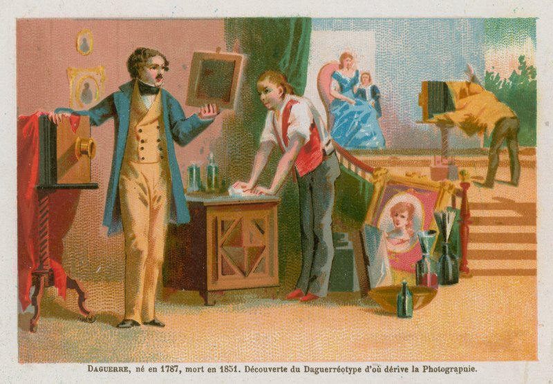 Louis Daguerre, pioneiro francês da fotografia do século XIX de French School