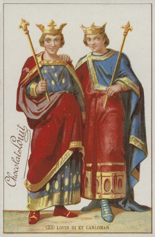 Louis III e Carloman de French School