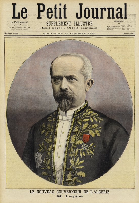 Louis Lepine, novo governador francês da Argélia, 1897 de French School