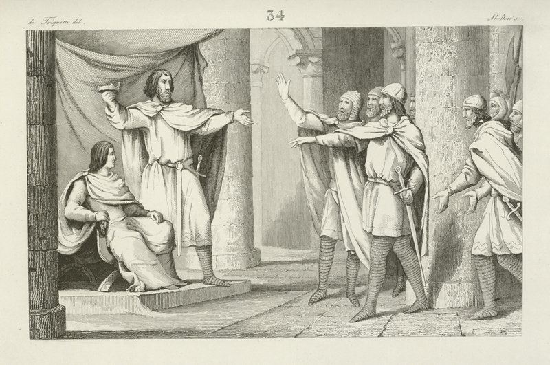 Louis V, último rei carolíngio da Francia Ocidental de French School