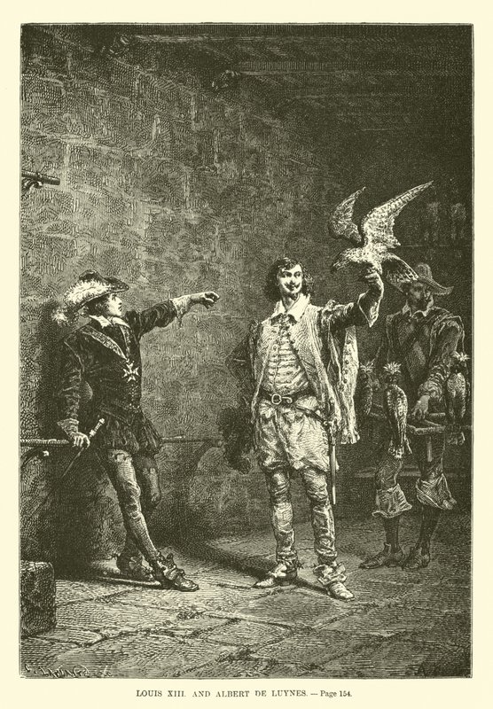 Louis XIII e Albert de Luynes de French School