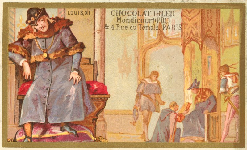 Luís XI de França (chromolitho) de French School