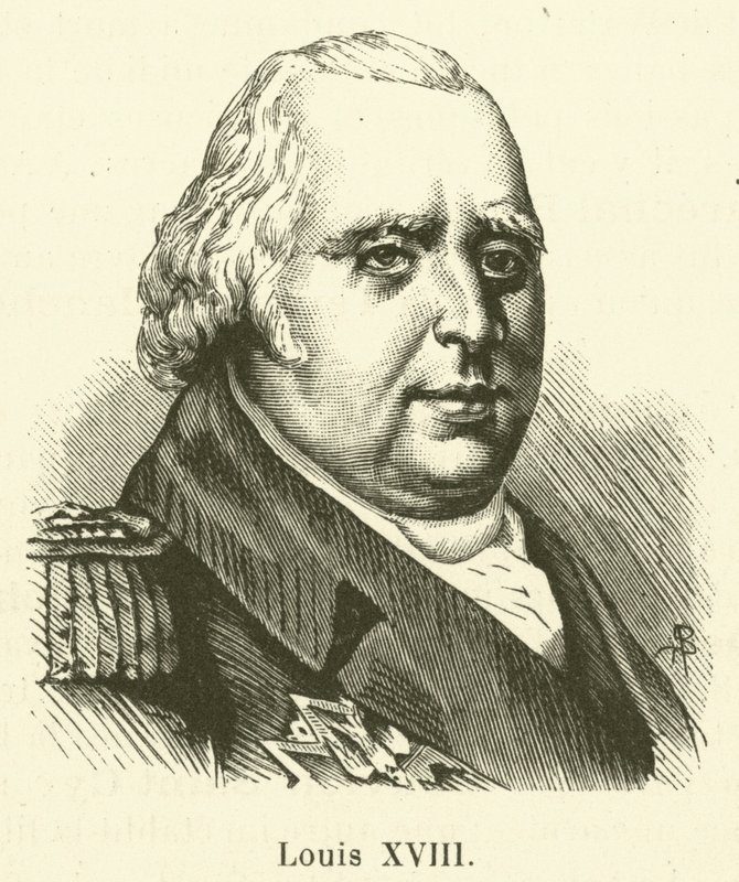 Luís XVIII (gravura) de French School
