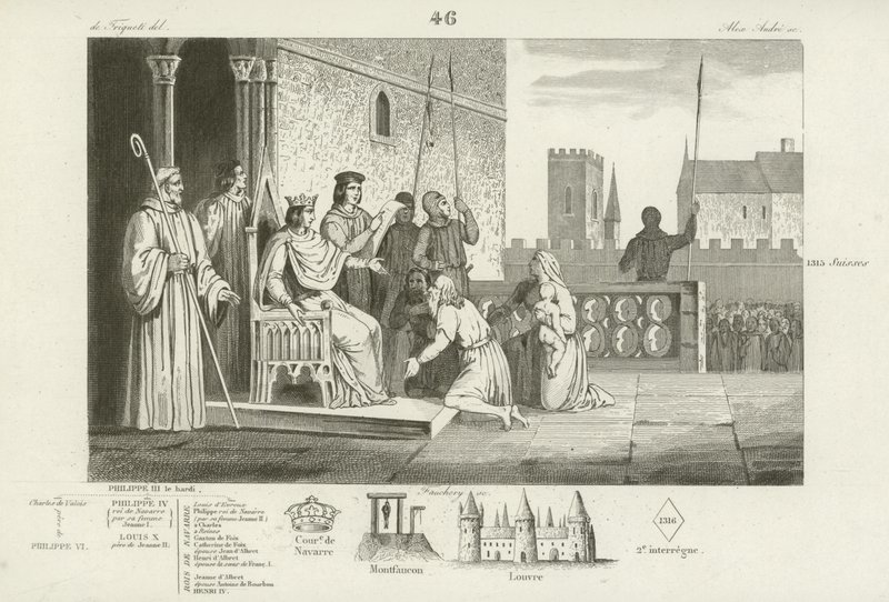 Luís X da França emancipa os servos, 1315 de French School