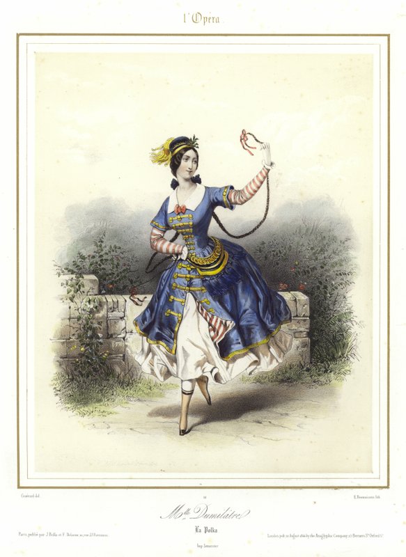 Louise FitzJames no Pas Ventien os Anais da Ópera de French School