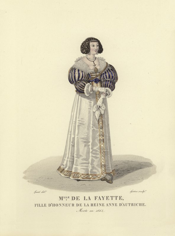 Louise de la Fayette, dama de honra para Anne da Áustria, rainha consorte do rei Luís XIII da França de French School