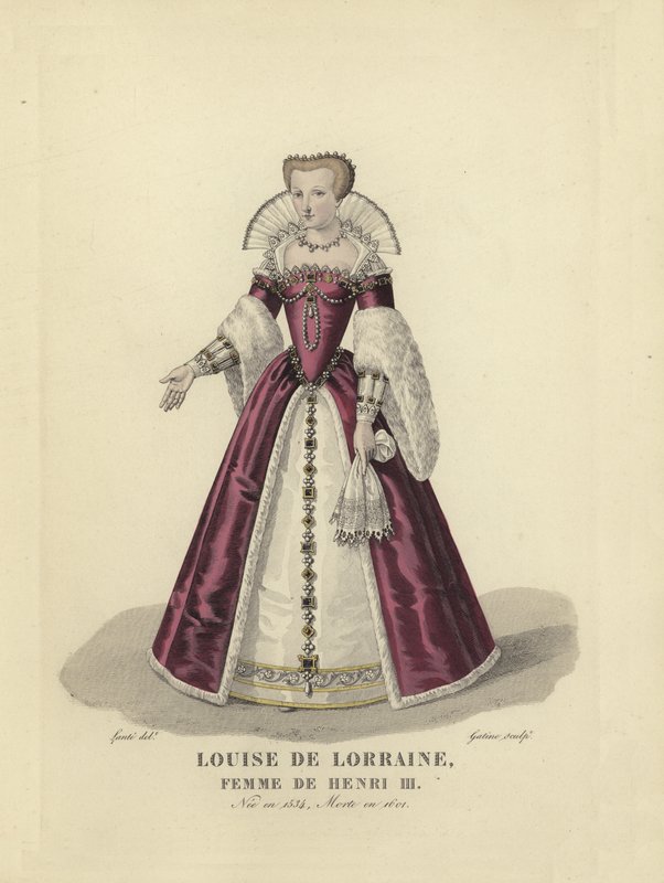 Louise de Lorraine, esposa do rei Henrique III da França de French School