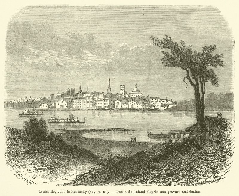 Louisville, Kentucky (gravura) de French School