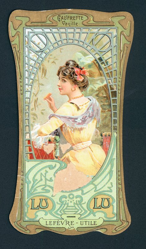 Cartão de publicidade Lulu, francês de French School