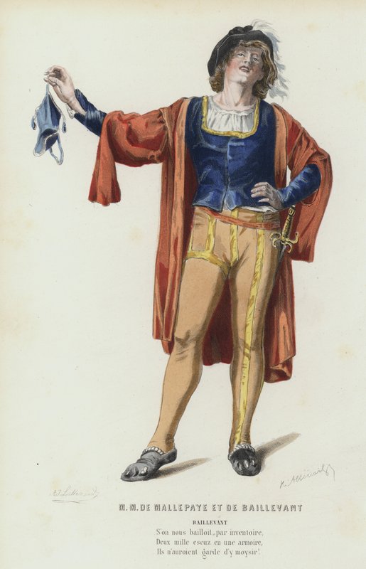 M M M De Mallepaye Et De Baillevant (gravação a cores) de French School