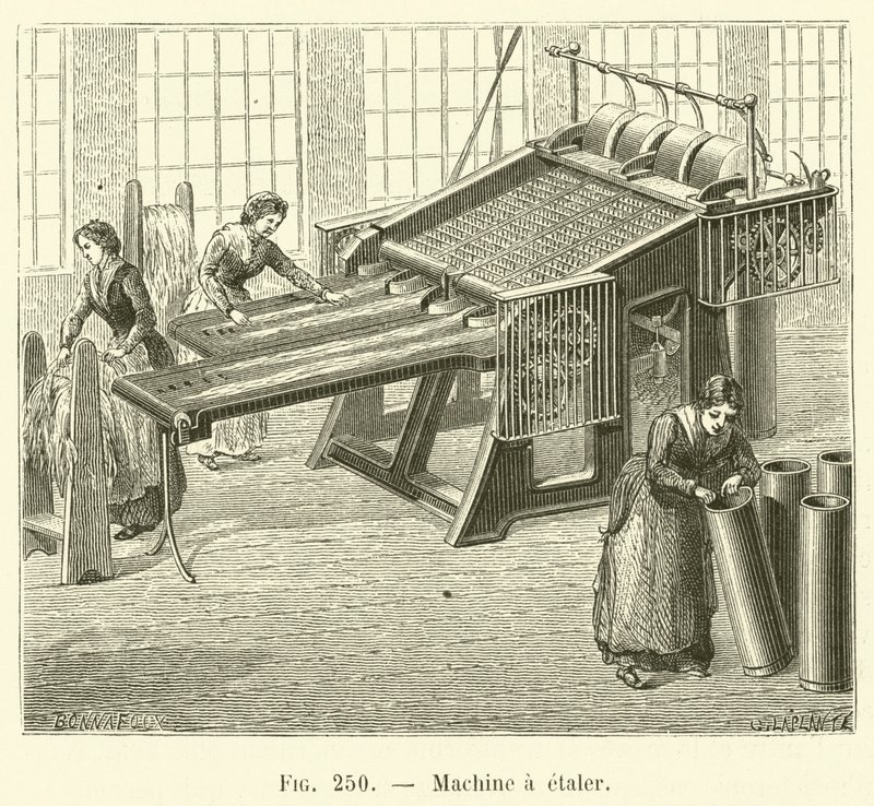 Máquina de gravar a etaler (gravação) de French School