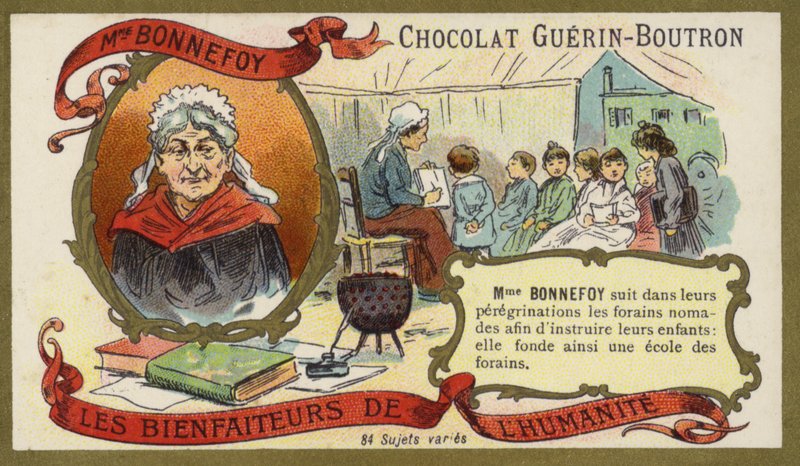 Madame Bonnefoy, filantropa francesa (chromolitho) de French School