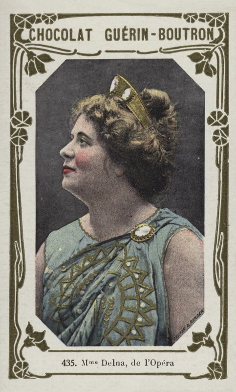 Madame Delna, da lOpera (foto colorida) de French School