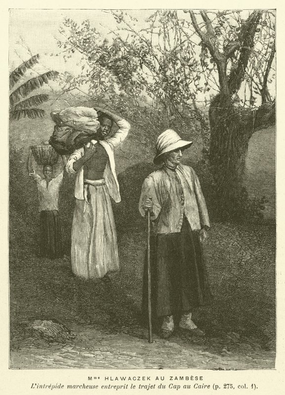 Madame Hlawaczek Au Zambese (gravura) de French School