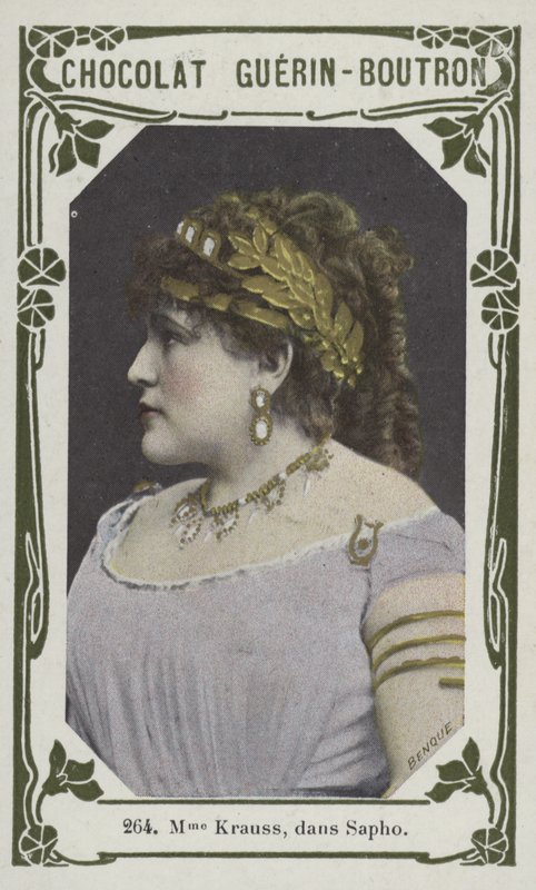 Madame Krauss, em Sapho (foto colorida) de French School