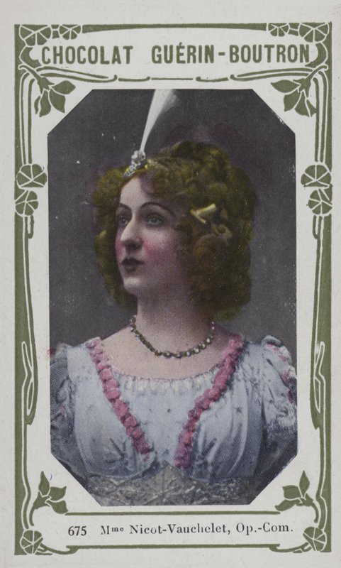Madame Nicot-Vauchelet, Ópera-Comic (foto colorida) de French School