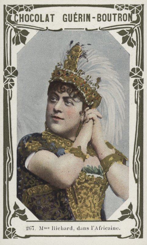 Madame Richard, dança Africaine (foto colorida) de French School