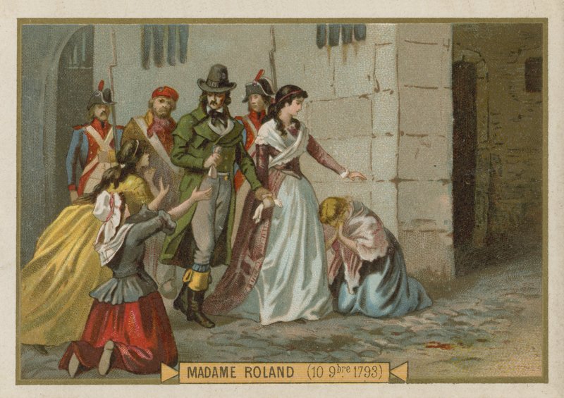 Madame Roland, revolucionária francesa de French School