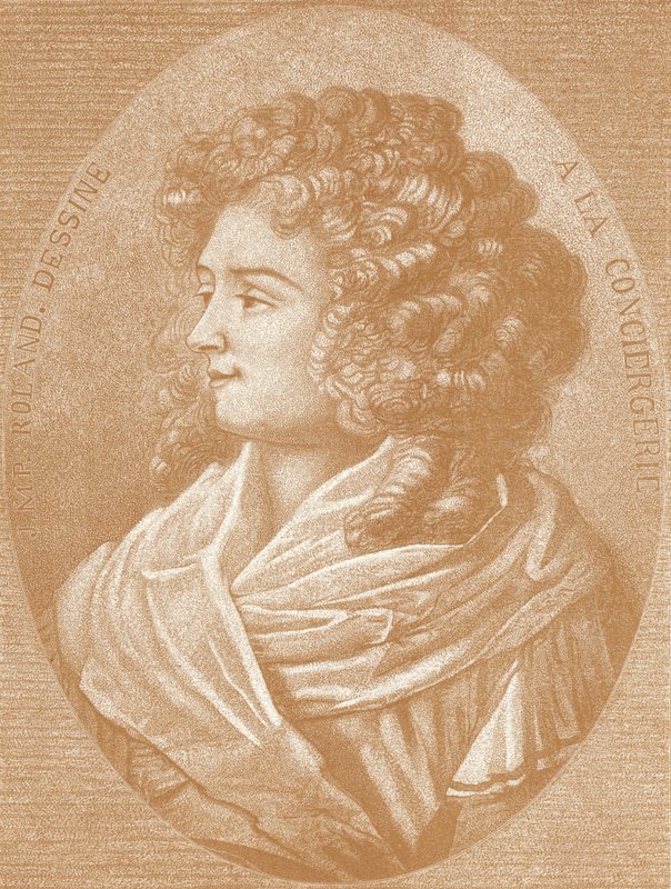 Madame Roland, revolucionária francesa de French School