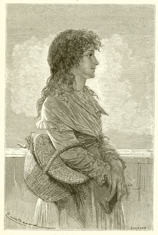 Madame Roland em sua infância de French School