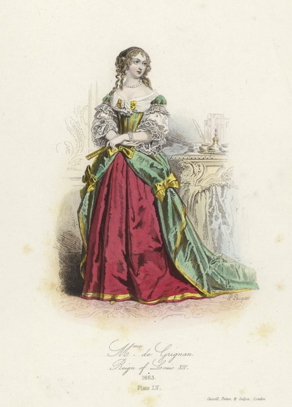 Madame de Grignan, aristocrata francesa da época de Luís XIV de French School