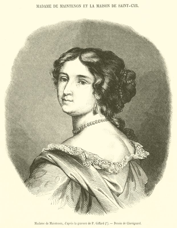 Madame de Maintenon (gravura) de French School