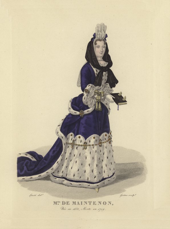 Madame de Maintenon, amante do rei Luís XIV da França de French School