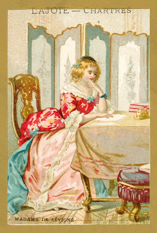 Madame de Sevigne, escritora francesa (chromolitho) de French School