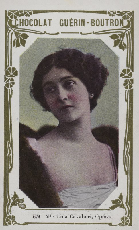 Mademoiselle Lina Cavalieri, ópera (foto colorida) de French School