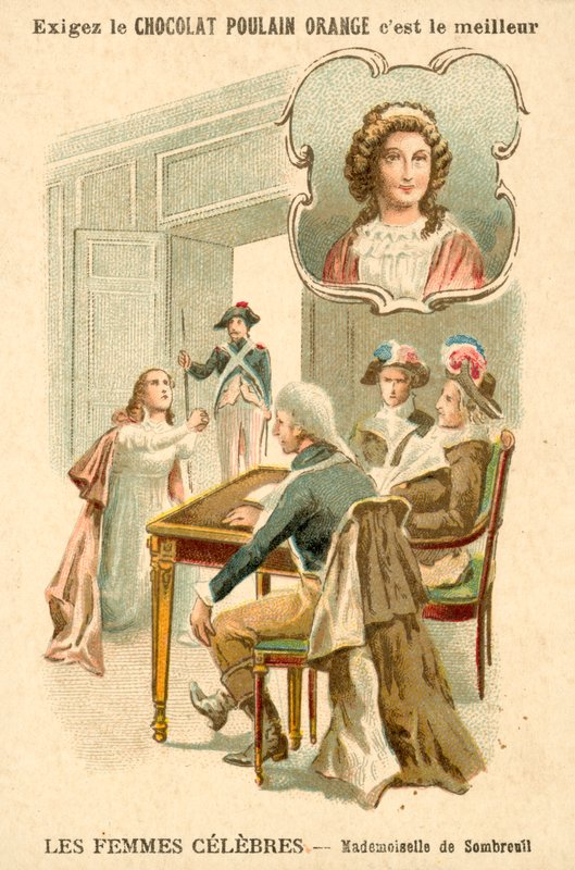 Mademoiselle de Sombreuil, Revolução Francesa (chromolitho) de French School