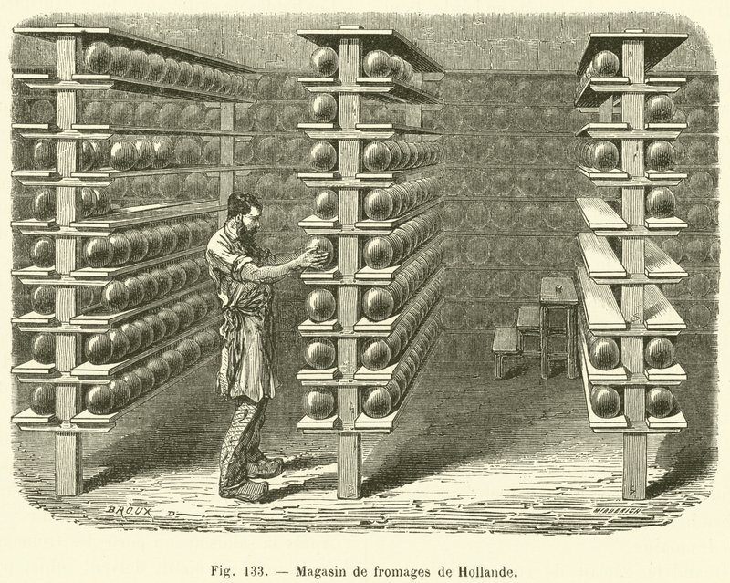 queijaria holandesa (gravura) de French School