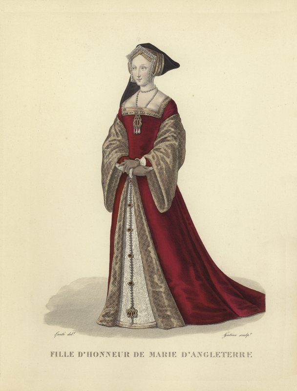 Doméstica de Honra de Maria Tudor, terceira esposa do rei Luís XII da França de French School