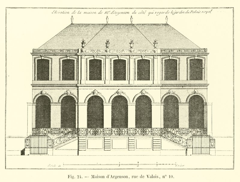 Casa Argenson, rue de Valois, nº 10 de French School