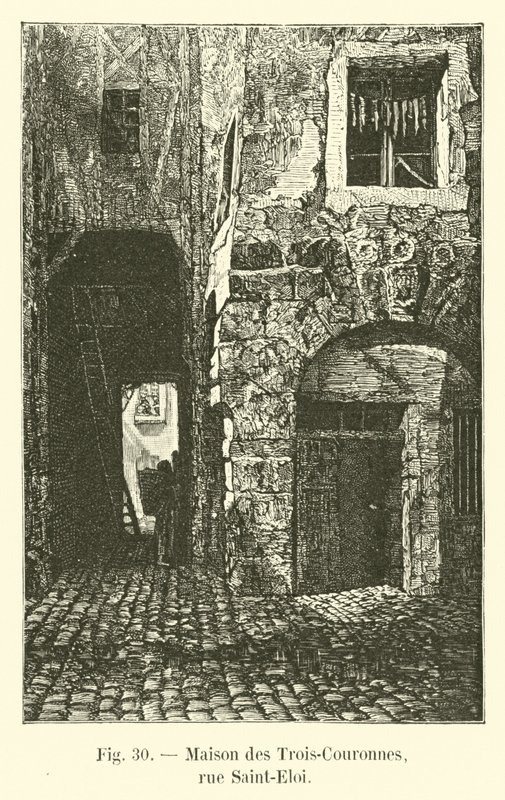 Casa das Três Coroas, rue Saint-Eloi de French School