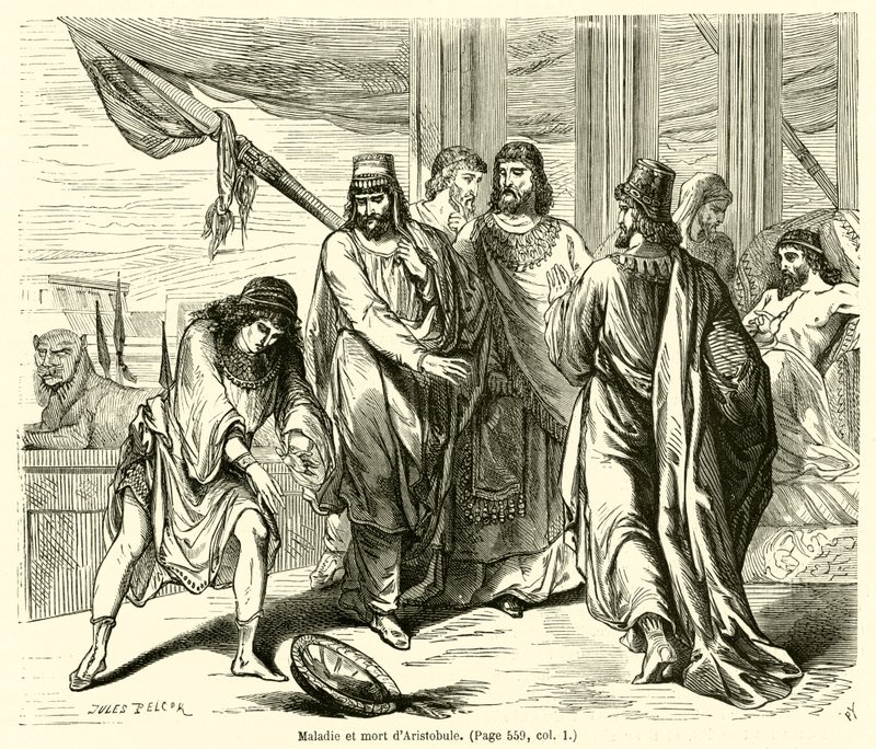 Doença e morte de Aristóbulo (gravura) de French School