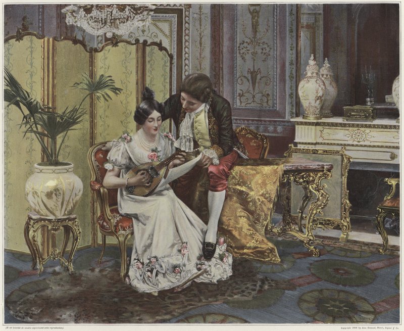 Lição de bandolim de French School