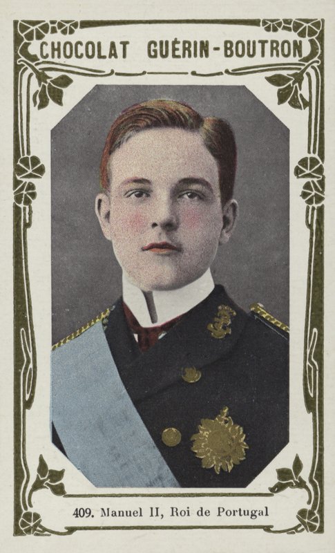 Manuel II, Roi de Portugal (foto colorida) de French School