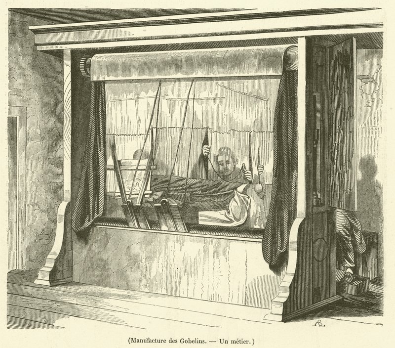 Manufacture des Gobelins, Un metier (gravura) de French School