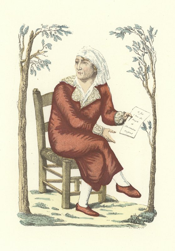 Marat em roupão de French School