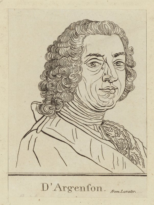 Marc-Pierre de Voyer de Paulmy dArgenson, estadista francês de French School