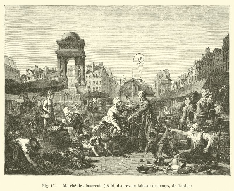 Marcha dos Inocentes, 1810, depois de uma pintura do tempo, Tardieu de French School