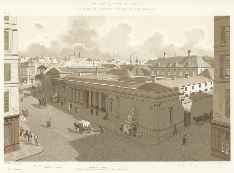Marcha do Templo, 1840, e Convento da Adoração Perpétua do Santíssimo Sacramento de French School
