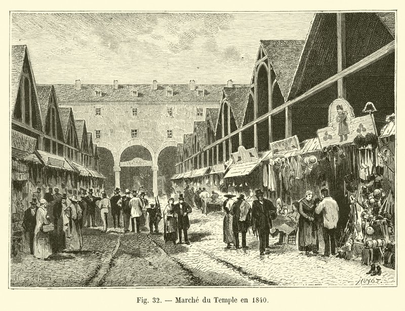 Marcha do Templo em 1840 de French School