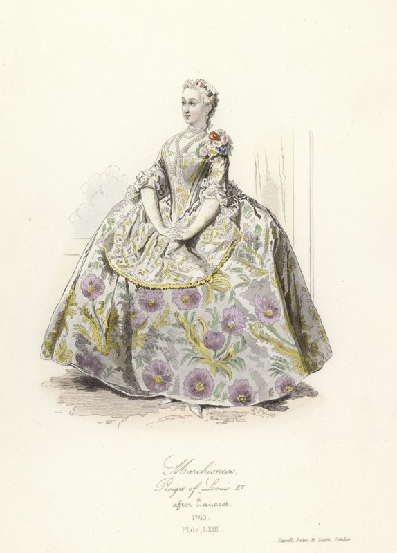Marchioness, reinado de Louis XV da França de French School