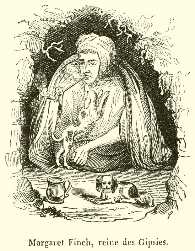 Margaret Finch, reine des Gipsies (gravura) de French School