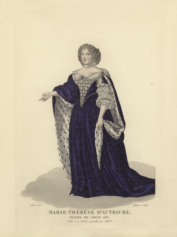 Maria Teresa da Áustria, primeira esposa do rei Luís XIV da França de French School