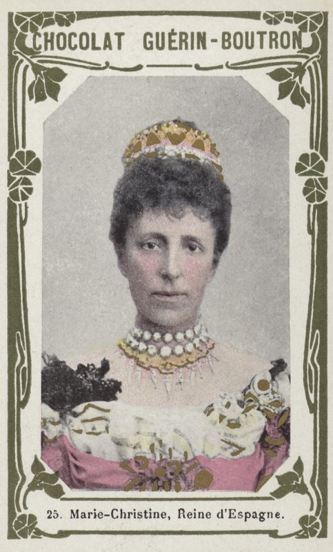 Marie-Christine, Reine dEspagne (foto colorida) de French School