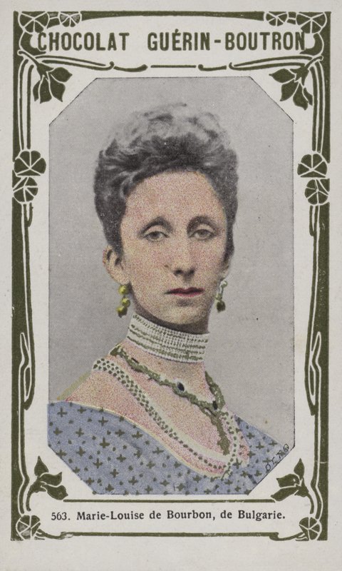 Marie-Louise de Bourbon da Bulgária (foto colorida) de French School